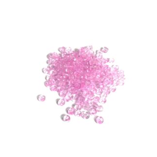 Light pink round seed beads - size 4.3 mm - weight 50 g