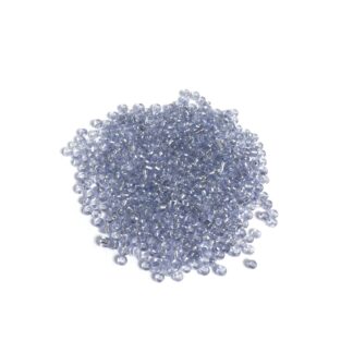 Silvery blue seed beads - size 2.1 mm - weight 50 g
