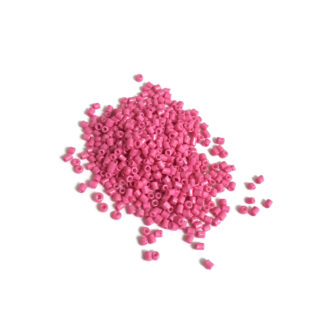 Pink cylinder seed beads - size 2 x 3 mm - weight 50 g