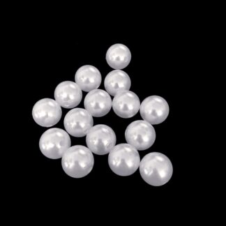 Pearly round white beads - diametre 14 mm - approximately 29 pieces