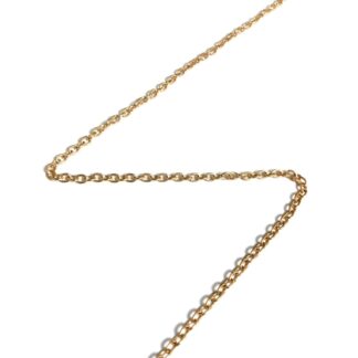 Reddish golden oval metal link chain by metre - diametre 2.5 mm