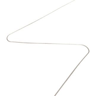 Yellowish silvery metal chain by metre - diametre 0.8 mm
