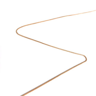 Reddish golden chain by metre - diametre 1.2 mm