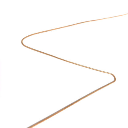 Reddish golden chain by metre - diametre 1.2 mm