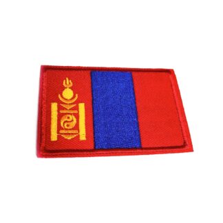 National flag of Mongolia - size 49 x 72 mm