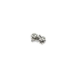 Round silvery metal shank button - diametre 11 mm