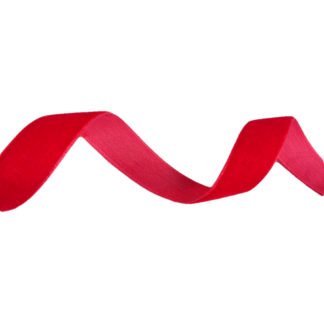 Red velvet ribbon by metre - width 15 mm