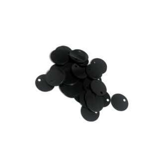 Round black sequins - diametre 10 mm - weight 5 g