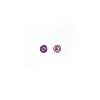Two-hole round purple plastic buttons - diametre 6 mm - 40 pieces