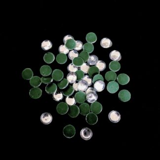 Silvery round iron-on rhinestones - diametre 4 mm - weight 13 g