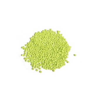 Round greenish yellow seed beads - size 2 mm - weight 50 g