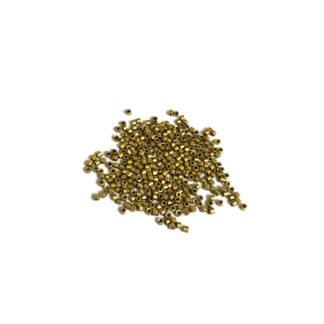 Golden yellow seed beads - size 2 mm - weight 10 g