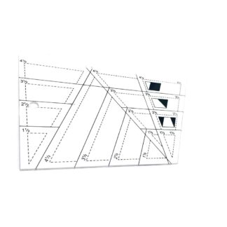 Trapezium quilt ruler - size 115 x 205 mm