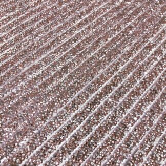 Light grey and pink rhinestones iron-on decoration - size 9 x 295 mm - 1 row