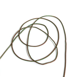 Glittery red and green string by metre - diametre 2 mm