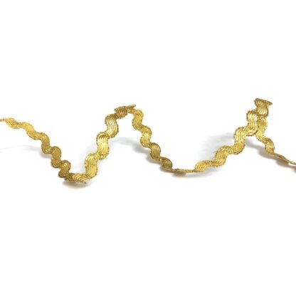 Golden zigzag trim ribbon by metre - width 6 mm
