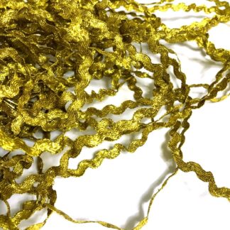 Golden zigzag trim ribbon by metre - width 5 mm