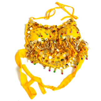 Yellow Indian dance bra top