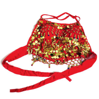 Red Indian dance bra top
