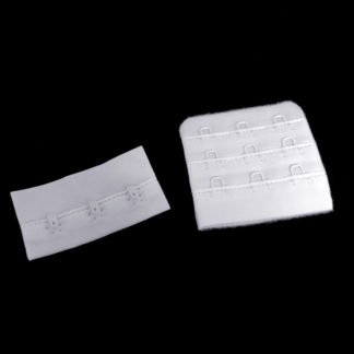 Three hook white bra extender - width 50 mm - 1 pair