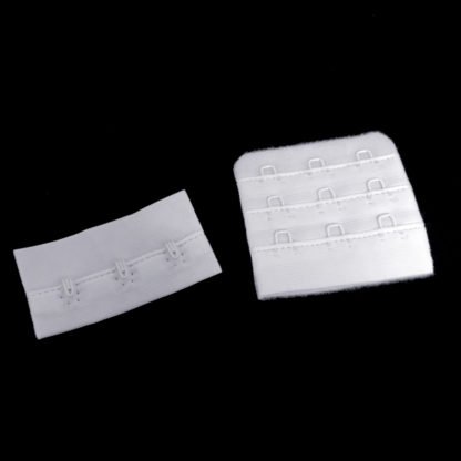 Three hook white bra extender - width 50 mm - 1 pair