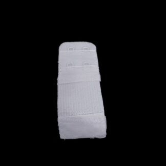 Two eye white bra extender - size 30 x 80 mm