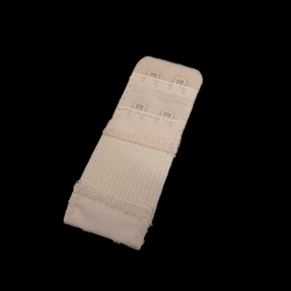 Two hook beige bra extender - size 30 x 78 mm