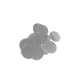 Round silvery sequins - diametre 19 mm - weight 5 g
