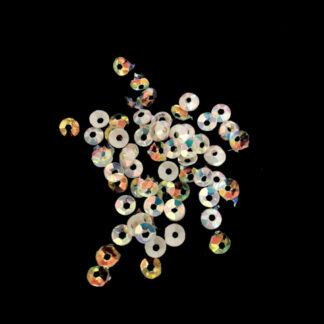 Round cone iridescent cream sequins - diametre 4 mm - weight 5 g