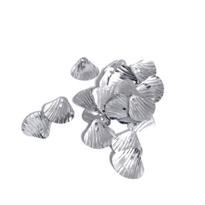 Silvery shell sequins - size 12 mm - weight 5 g