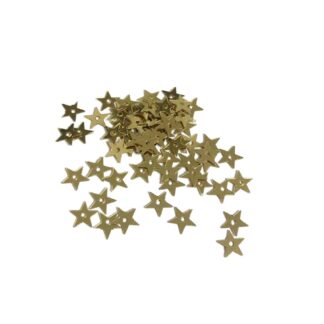 Golden star sequins - size 7 mm - weight 5 g