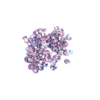 Round cone iridescent violet sequins - diametre 4.5 mm - weight 5 g