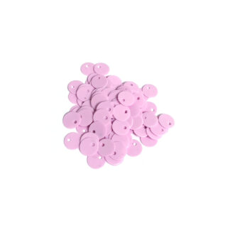 Round bluish light pink sequins - diametre 6 mm - weight 5 g