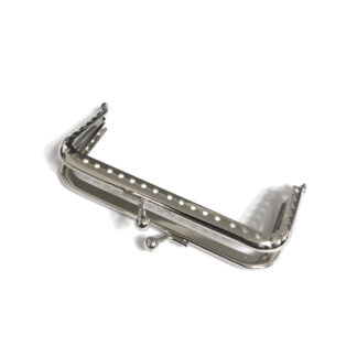 Silvery metal handbag frame - size 65 x 105 mm