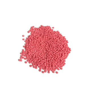 Reddish pink round seed beads - size 2 mm - weight 50 g