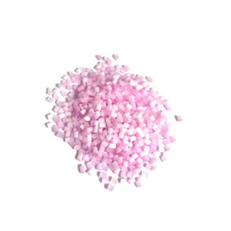 Light pink bugle seed beads - size 2 mm - weight 50 g