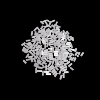 Bluish white bugle seed beads - size 2.2 x 4.5 mm - weight 50 g