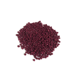 Red brown round seed beads - size 2.5 mm - weight 50 g