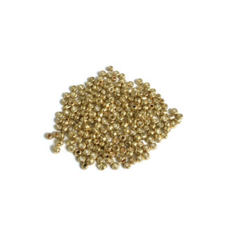 Round golden yellow seed beads - size 2.8 mm - weight 50 g