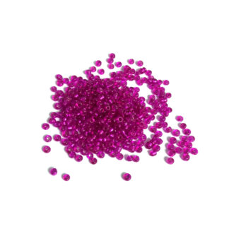 Shiny round bluish pink seed beads - size 2.5 mm - weight 50 g