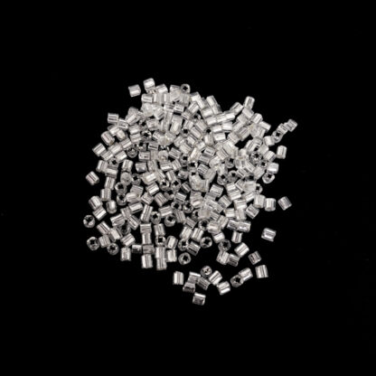 Silvery seed beads - size 2.8 mm - weight 50 g