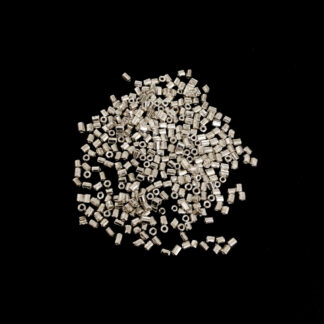 Silvery seed beads - size 2 x 2.4 mm - weight 43 g
