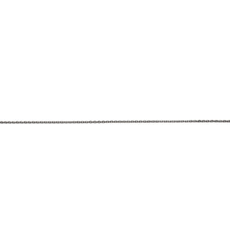 Dark grey oval metal link chain by metre - diametre 0.8 mm