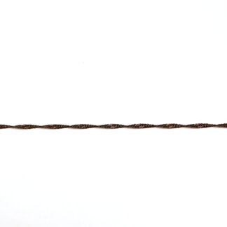 Dark grey spiral metal chain by metre - diametre 2.1 mm