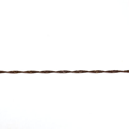 Dark grey spiral metal chain by metre - diametre 2.1 mm