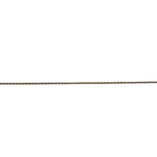 Dark brass oval metal link chain by metre - diametre 1.3 mm