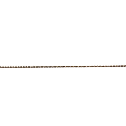 Dark brass oval metal link chain by metre - diametre 1.3 mm