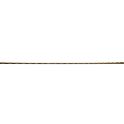 Dark brass round metal link chain by metre - width 1.6 mm