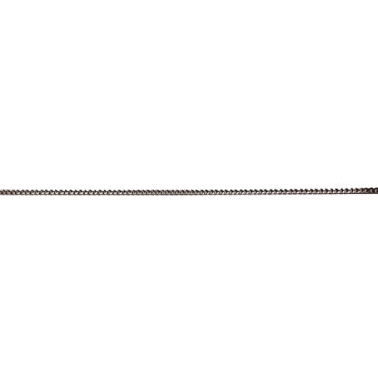 Dark grey round metal link chain by metre - width 1.6 mm