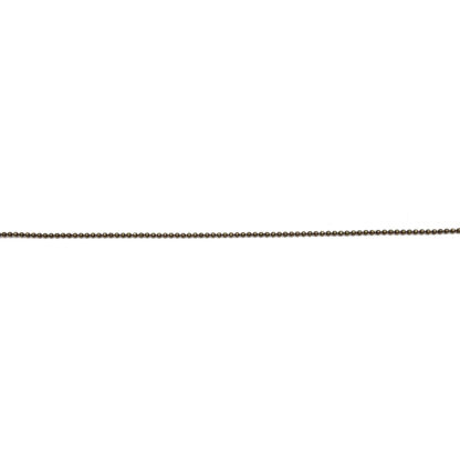 Dark brass ball chain by metre - diametre 1.1 mm